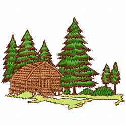 Trees Embroidery Design 10